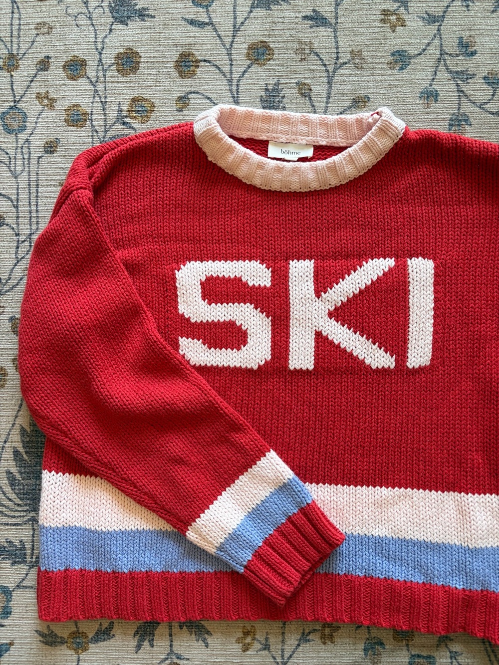 Bohme vintage 'SKI' Knit Sweater